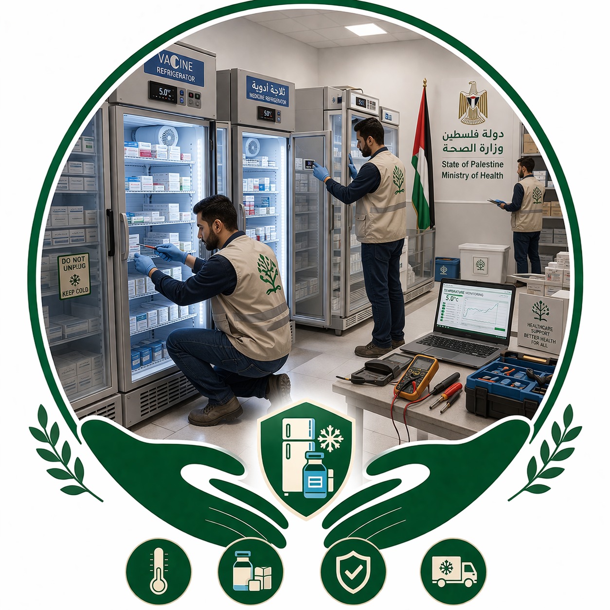 إنشاء وتأهيل ثلاجات الأدوية
