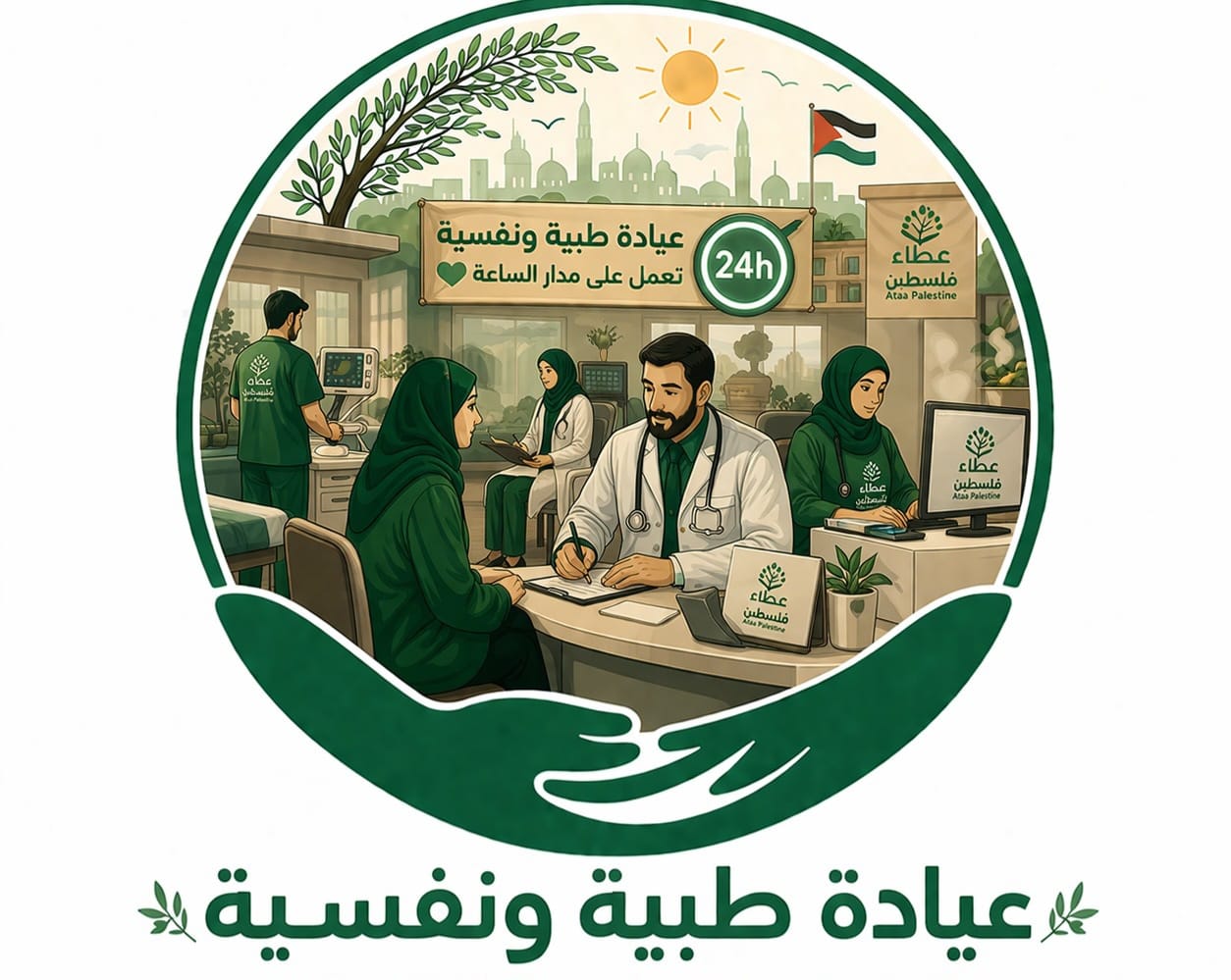 عيادة طبيةونفسية تعمل على مدار الساعة