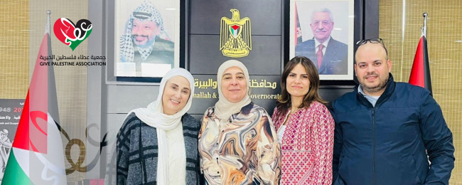 Give Palestine Organization Visits Ramallah and Al-Bireh Governorate and Showcases Its Humanitarian Efforts